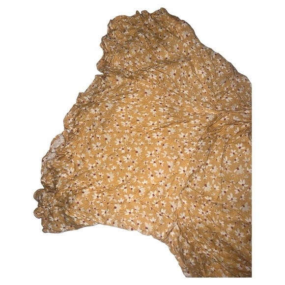 Free People Calisto Bed Jacket in Honey/Gold Tie Front Top | NEW/NWOT!!💛💛 - Picture 12 of 12